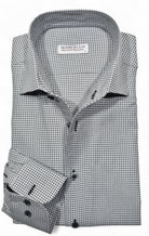Elevate your style with the Marcello Galaga Check Roll Collar.