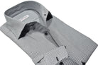 Elevate your style with the Marcello Galaga Check Roll Collar.