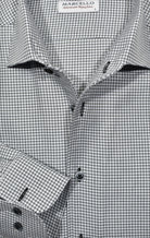 Elevate your style with the Marcello Galaga Check Roll Collar.