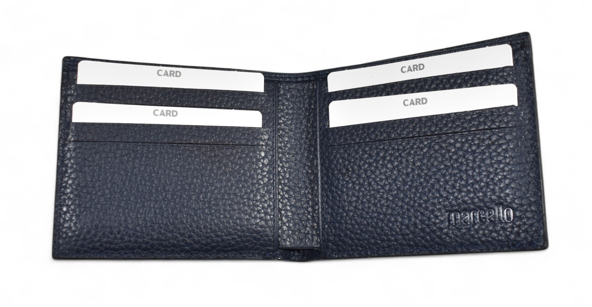 Marcello black leather wallet.