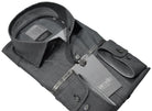 Elevate your wardrobe with the Marcello Premium Slate Hash Tag shirt. Crafted from extra fine fabrics sourced from fine Italian mills, our Marcello Premium program offers 100's 2 ply shirts in rich classic patterns. With the Marcello exclusive one piece roll collar, you'll feel confident and stylish in any setting.