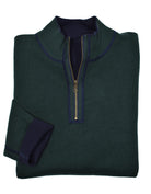 This ZB361 Cotton Cashmere Reversible is crafted from luxurious cotton and cashmere yarns for an exceptionally soft and comfortable feel. Contemporary raised welted seams in a contrast color give this stylish piece a modern edge. Plus, the classic zip mock model, cool open sleeve and open waist make this a timeless and versatile piece!