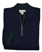 This ZB361 Cotton Cashmere Reversible is crafted from luxurious cotton and cashmere yarns for an exceptionally soft and comfortable feel. Contemporary raised welted seams in a contrast color give this stylish piece a modern edge. Plus, the classic zip mock model, cool open sleeve and open waist make this a timeless and versatile piece!  Reversible Colors:  Royal reverses to Mango  Navy reverses to Hunter