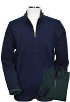 This ZB361 Cotton Cashmere Reversible is crafted from luxurious cotton and cashmere yarns for an exceptionally soft and comfortable feel. Contemporary raised welted seams in a contrast color give this stylish piece a modern edge. Plus, the classic zip mock model, cool open sleeve and open waist make this a timeless and versatile piece!