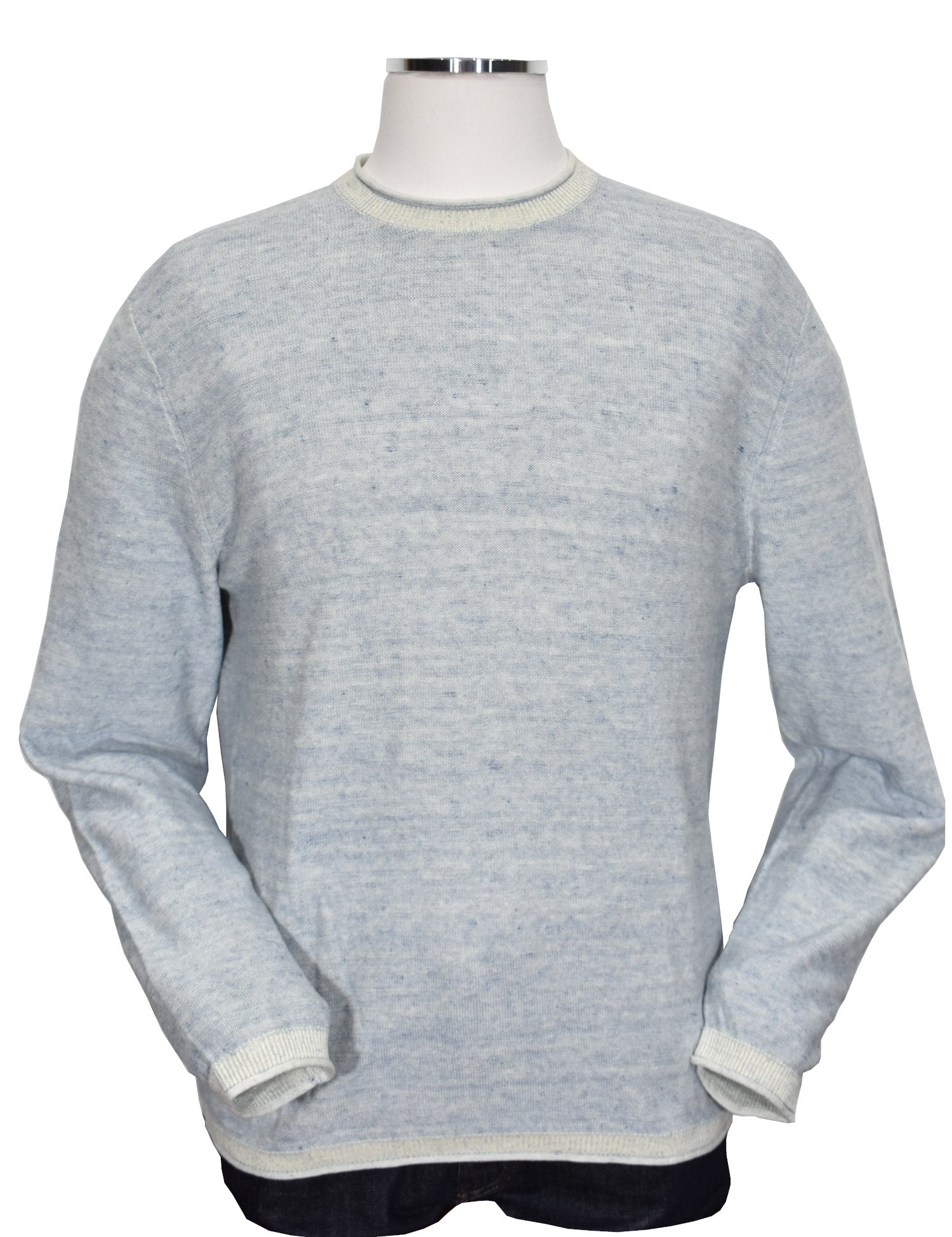 Treat yourself to everyday comfort and style with our ZB405 Boardwalk Washed Cotton Knit! Crafted from a unique blend of 50% cotton and 50% linen, you'll love how soft and comfortable this knit feels, plus its relaxed look. Finished with stylish ribbed cuffs and bands with a curled knit effect and a classic fit, this knit is perfect for everyday wear. By Marcello