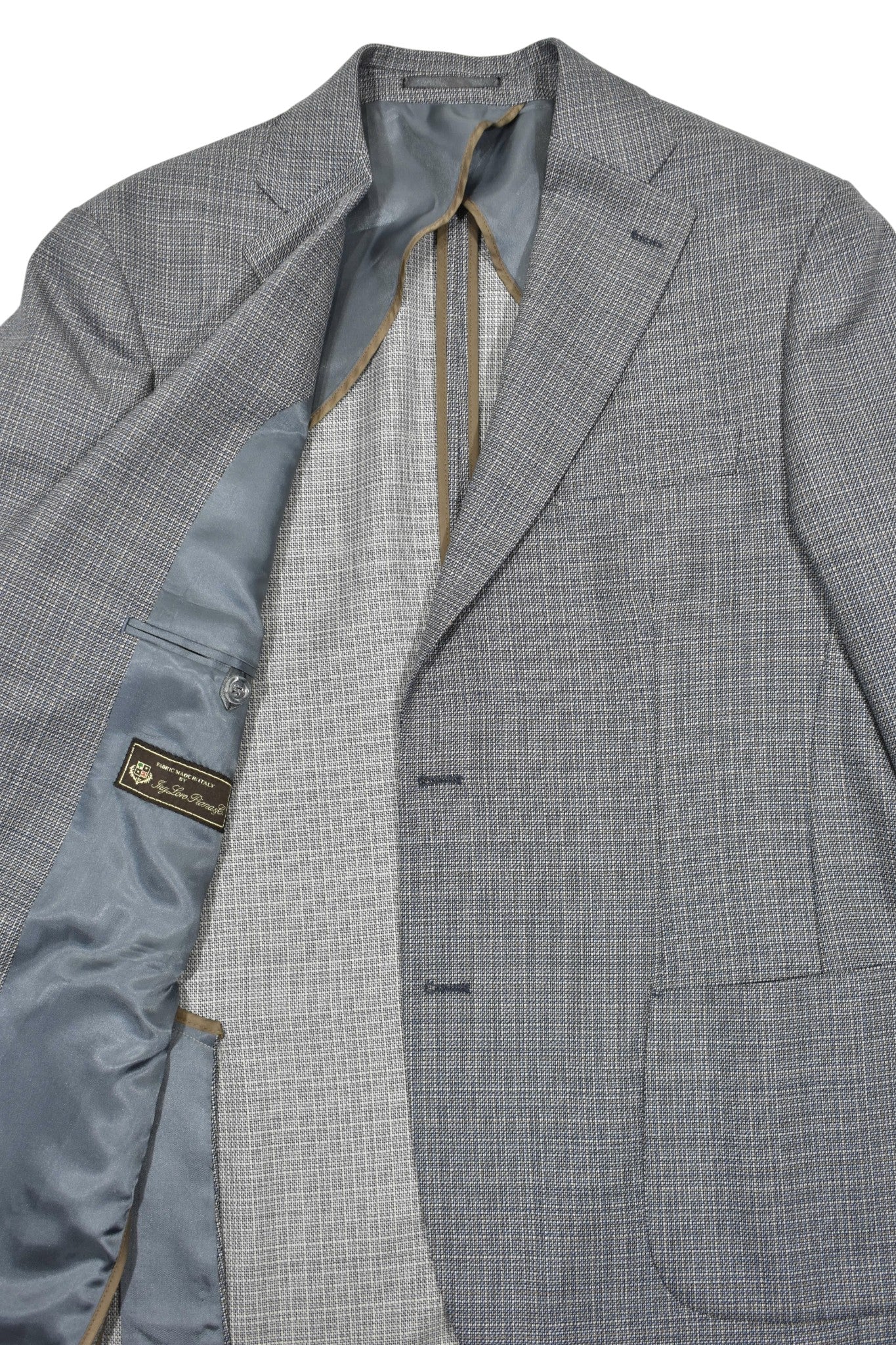 Lorenzo blue gray wool sport coat.