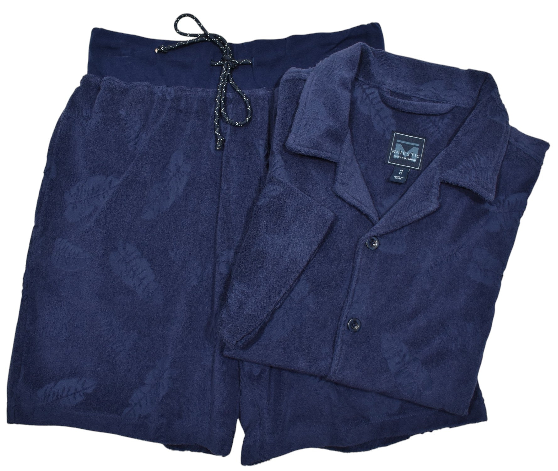 The perfect cotton terry leisure set to accentuate your casual cool lifestyle.