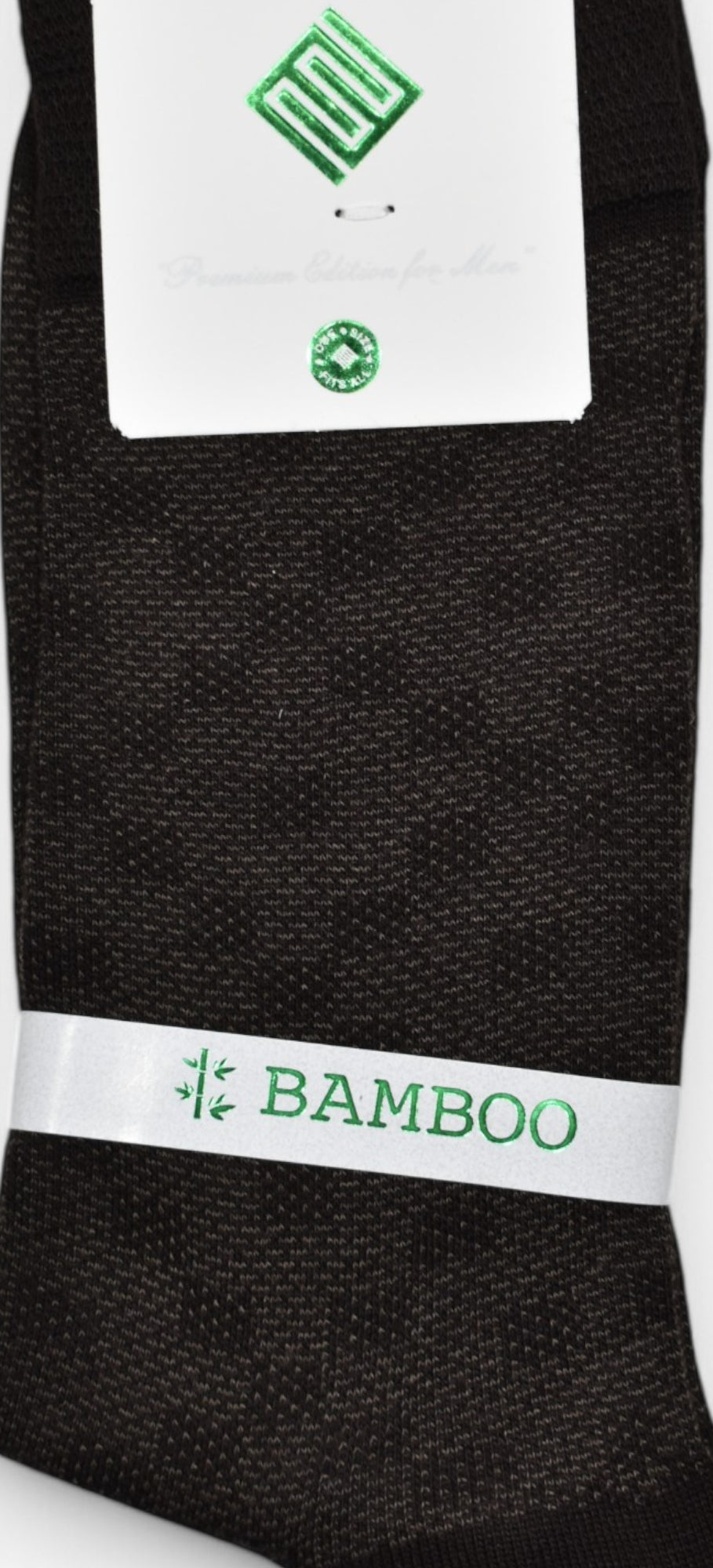 Unleash the ultimate comfort and style with the Marcello Bamboo Elite Chocolate Check Sock!