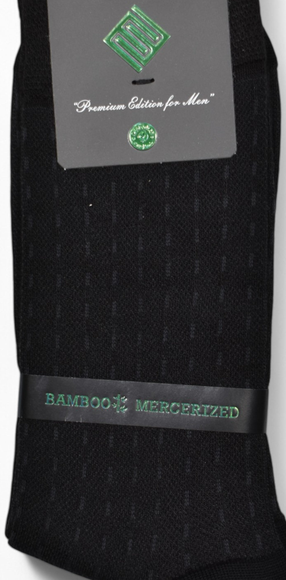 Unleash the ultimate comfort and style with the Marcello Bamboo Elite Slate Stripe Check Sock!