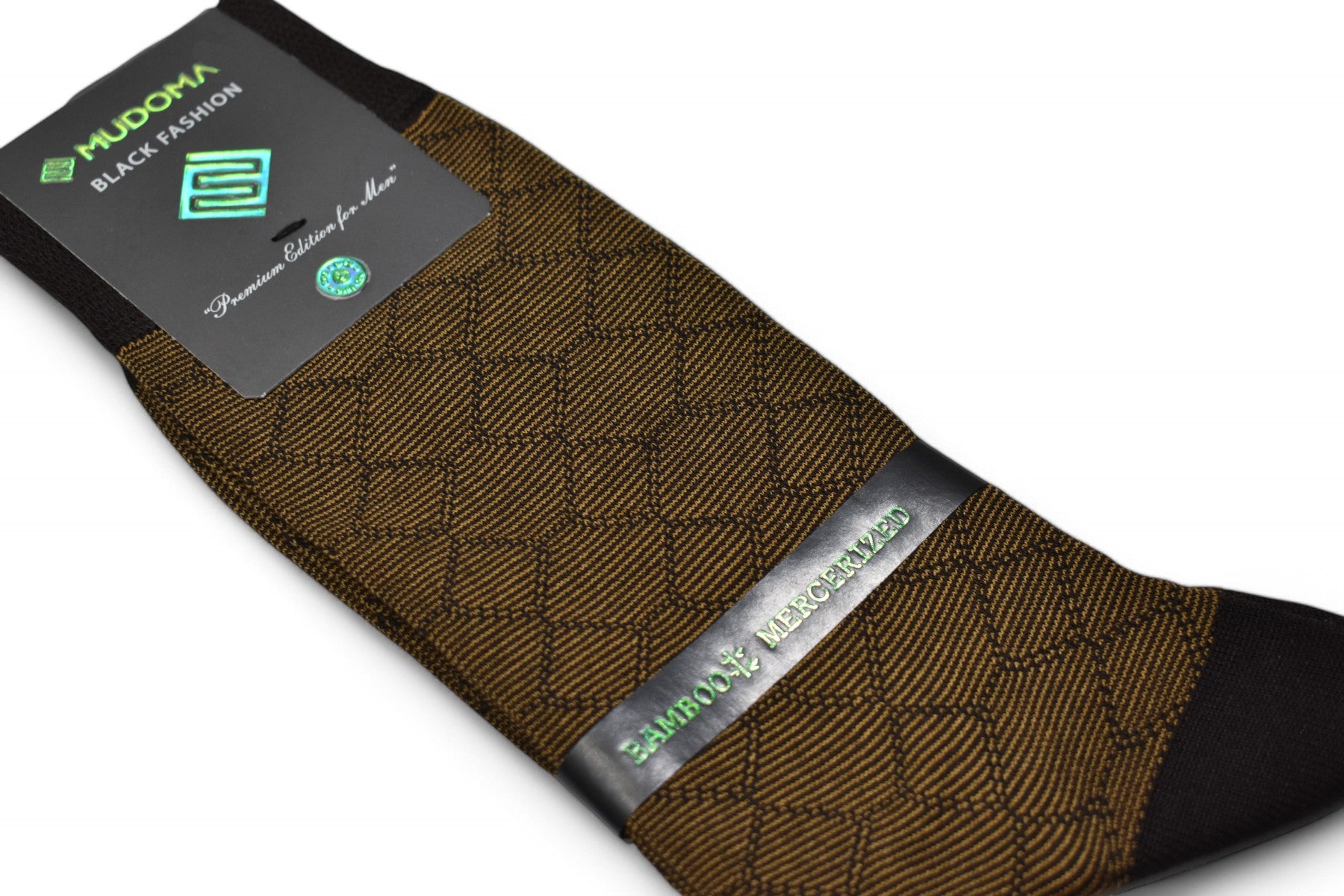 Unleash the ultimate comfort and style with the Marcello Bamboo Elite Striped Open Diamond Sock!