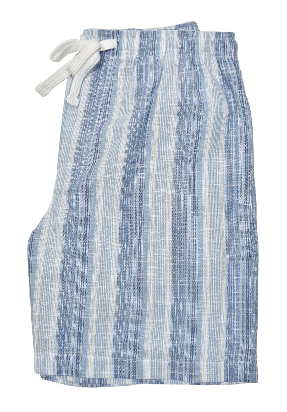 Upgrade your summer style with a cool variated stripe short! Made with a luxurious blend of cotton and microfiber, these shorts offer a comfortable and lightweight fit. The classic stretch waistband and drawstrings ensure the perfect fit, while the linen look adds a fun, sophisticated touch. Complete with convenient side and back pockets, your summer adventures just got a lot more stylish! 