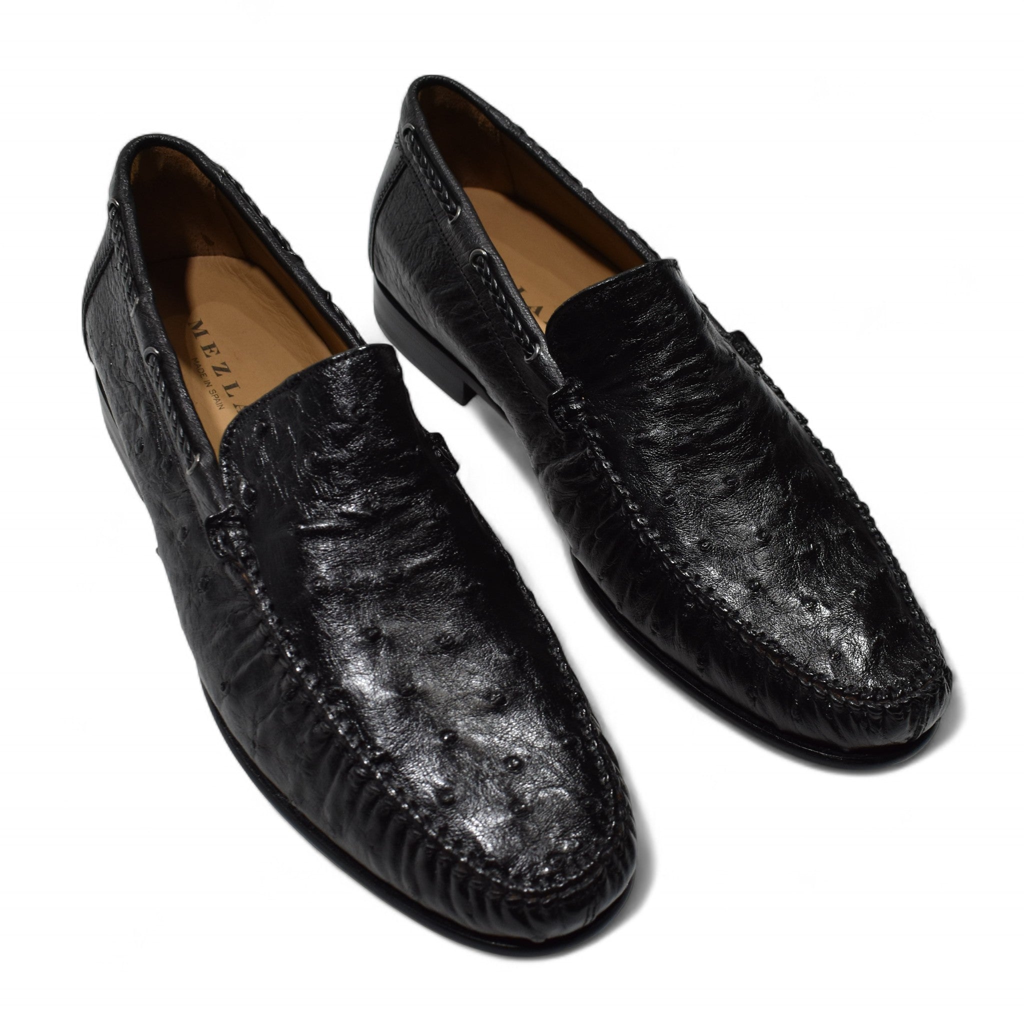 Mezlan genuine ostrich shoe.