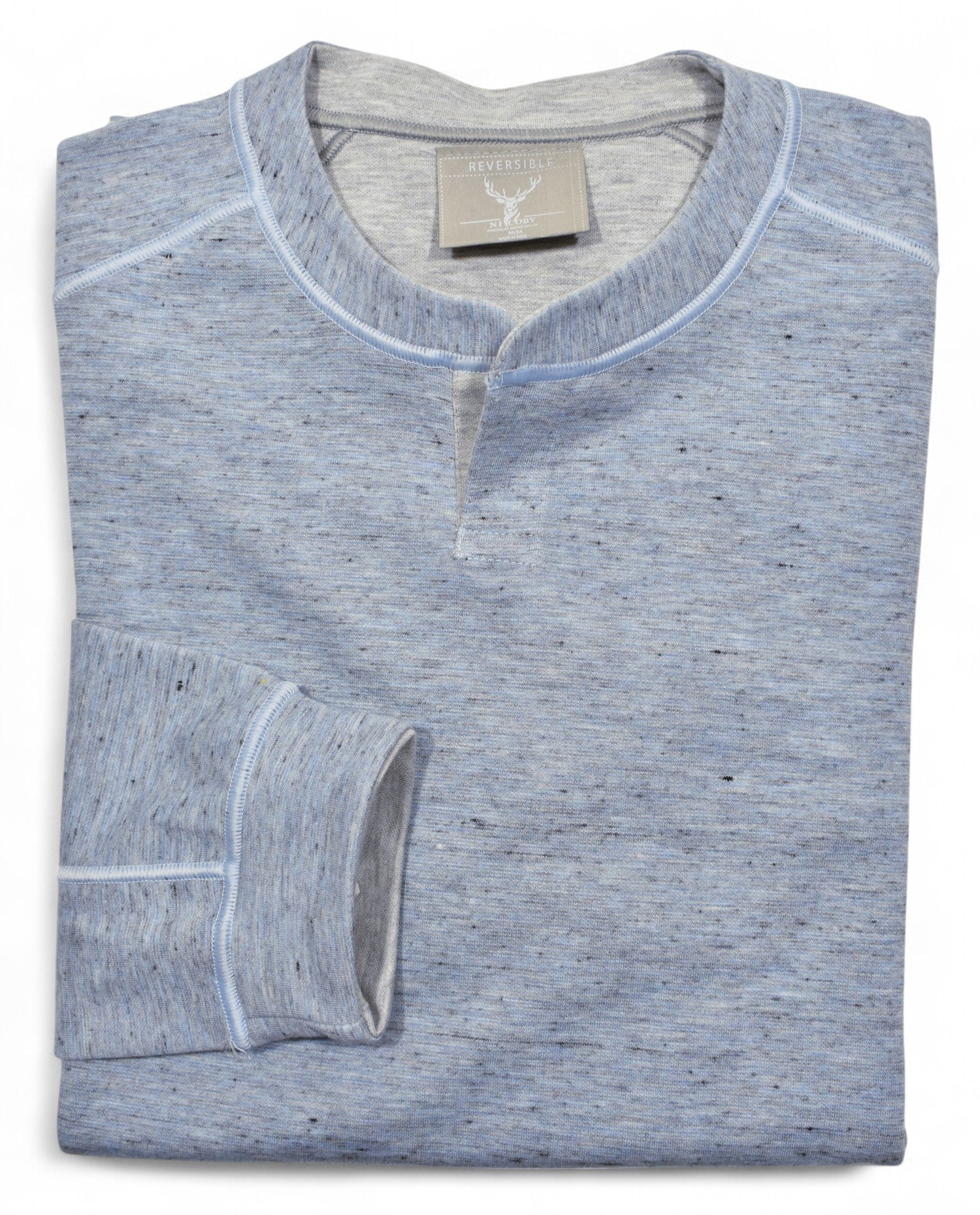 Stay versatile with our ultra-soft, lightweight reversible pullover by Marcello.