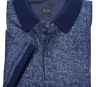 Introducing the Raffi Ocean Polo, crafted from a luxurious aqua cotton fabric.