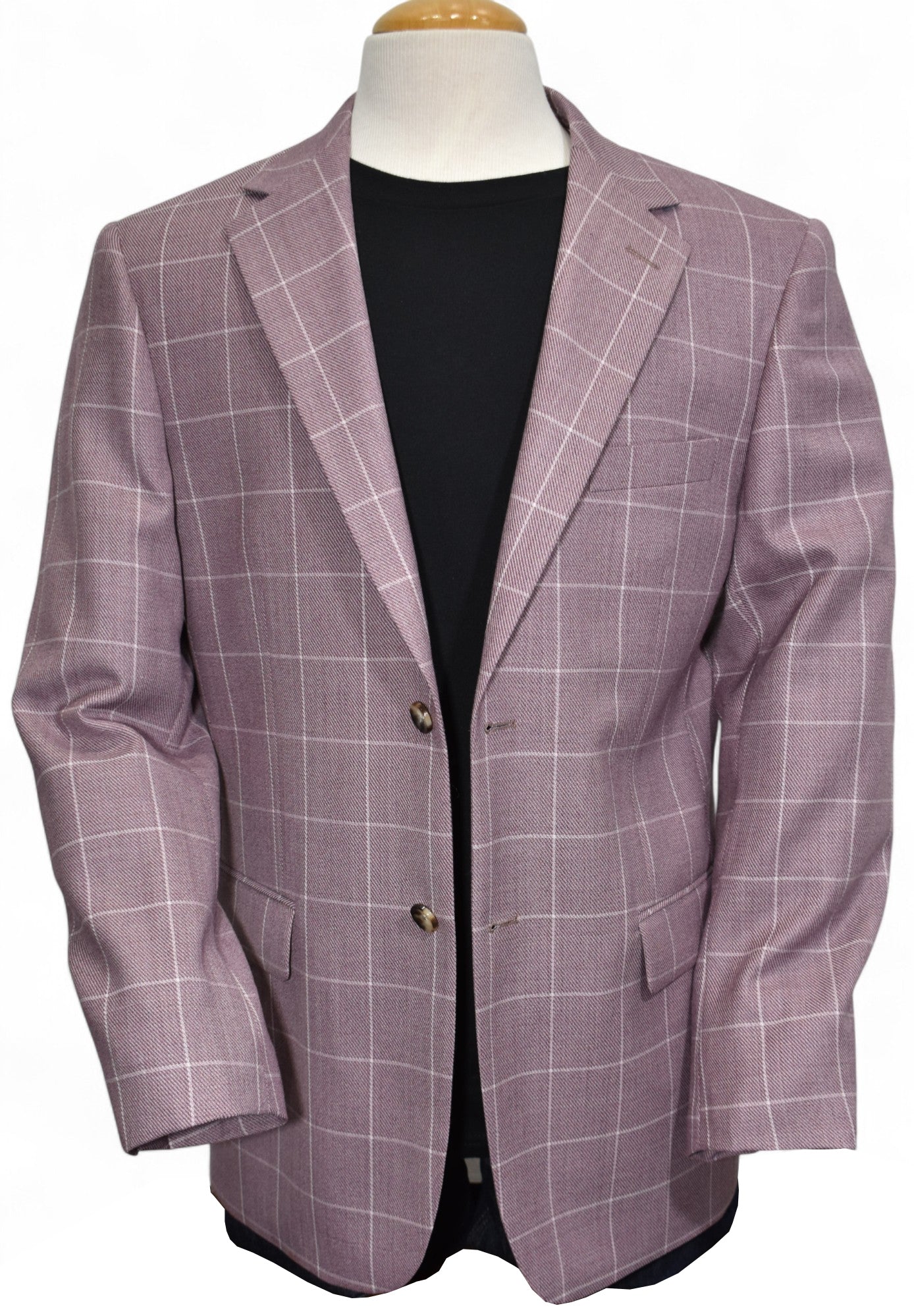 The Marcello Rose Window Pane sport coat is perfect for the Spring Summer season.