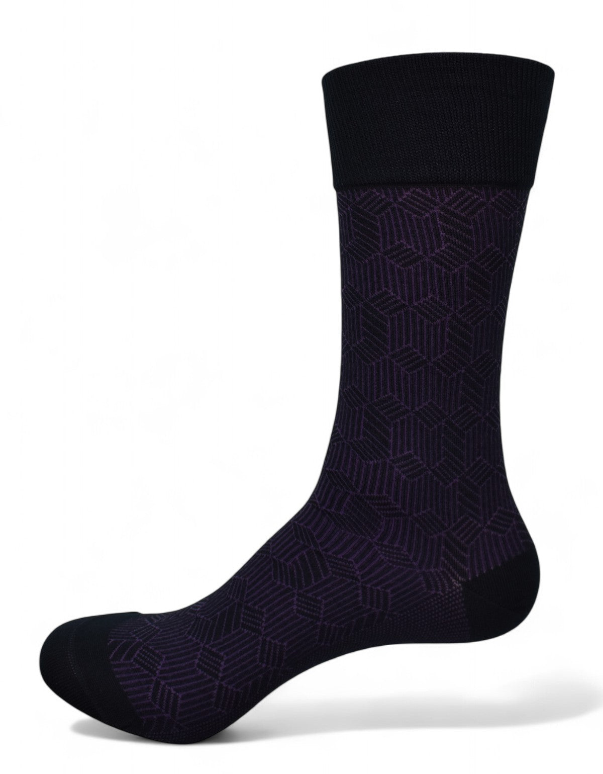 Black and purple socks by Marcello.