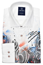 Our hand painted selection of shirts are like no other.   Each is hand painted by an artist on soft cotton sateen fabric, so no two are exact.   Truly unique and special.   Classic shaped fit.