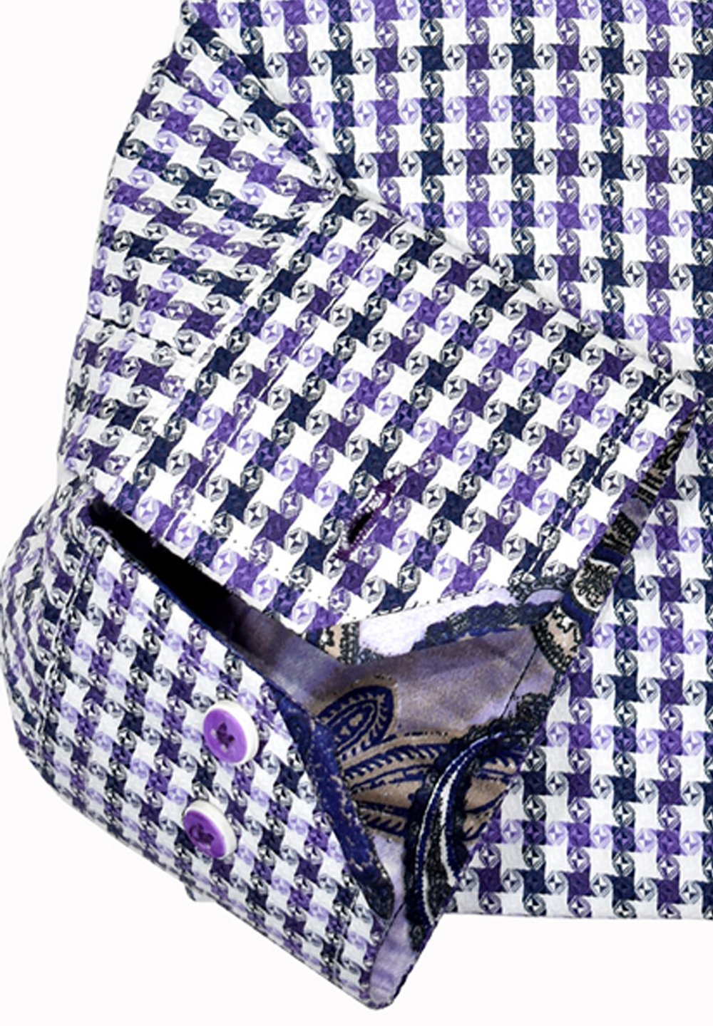 WE11 Executive Plum Charcoal Houndstooth - Marcello Sport