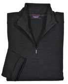 Luxury tech fabric is lightweight and cool with a finish that feels like soft velour. Classic zip mock model with an open bottom and open sleeve for a cool, contemporary image.   Light weight.  Classic shaped fit.