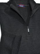 Luxury tech fabric is lightweight and cool with a finish that feels like soft velour. Classic zip mock model with an open bottom and open sleeve for a cool, contemporary image.   Light weight.  Classic shaped fit.