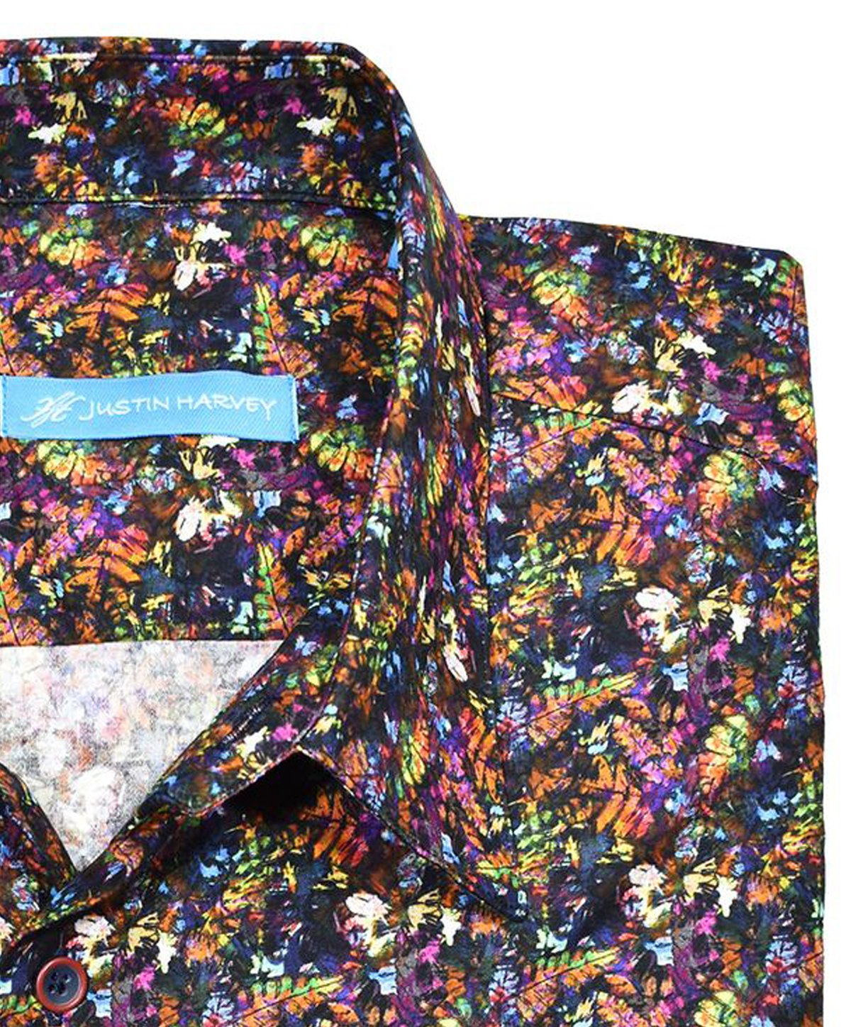 ZW124 Fall Leaves Cotton Shirt - Marcello Sport