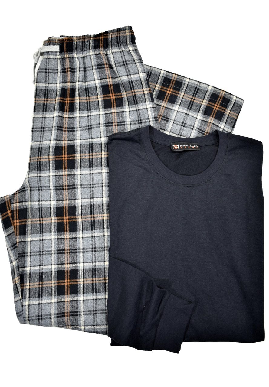 ZMJ11825 Marcello Comfort Casual Leisure Set - Grey - Marcello Sport