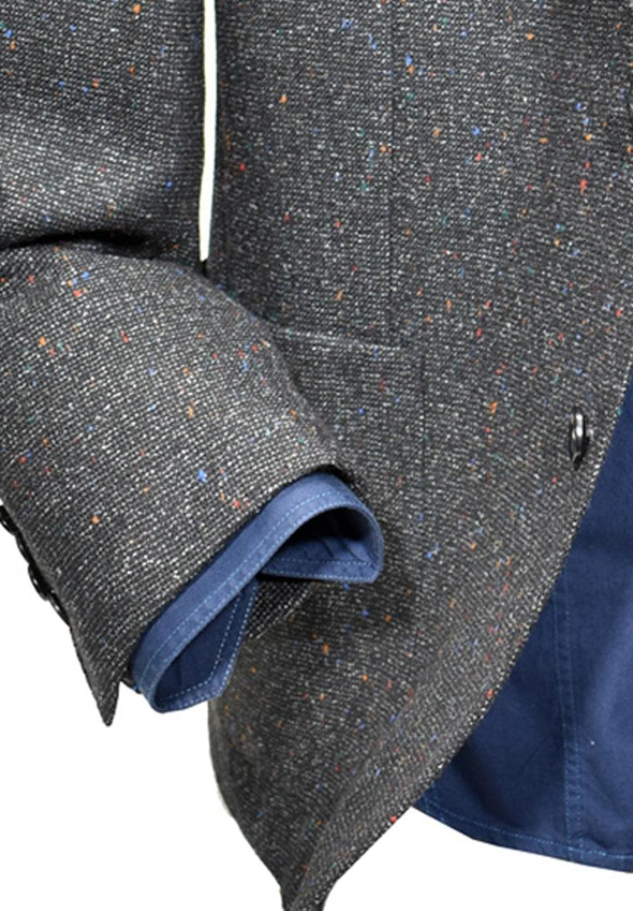 Designed by Graham, this Chiari Sport Coat from Italian fabric, features lightweight texture with unique, fine color specs. Cool and updated for a dress or fashion event, whether with pants or jeans. Wool viscose blend, classic fit.