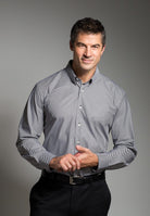 ZW053 Justin Harvey Diamond Gingham Mens Shirt - Black or Pink - Marcello Sport