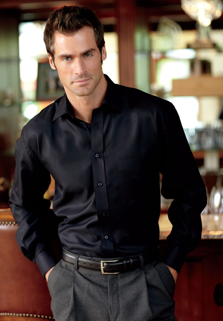 This is your essential diagonal twill shirt. Rich, beautiful, diagonal twill fabric from the Thomas Mason/Albini mill, one of the finest in Italy. Wear this shirt year round for either a dress or business casual look. 100% extra fine cotton with left chest pocket and button cuffs. French fold over placket front. Moderate spread collar with removable collar stays. Powerful shirt for business or pleasure.
