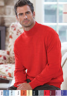 Gionfriddo 50/50 Merino wool / Acrylic in a variety of colors. The light weight mock can be worn as stand alone items or with a blazer. Merino has a natural temperature regulating characteristic. The Merino wool/ Acrylic blend resists itchyness and retains color. All pieces feature banded bottoms and the mocks and crews have banded cuffs. Made in Italy.
