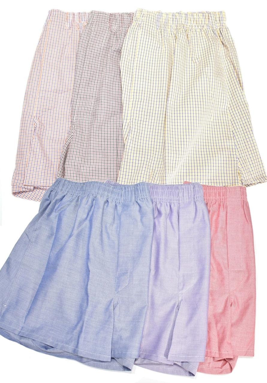 100% cotton machine washable boxers exclusively for Justin Harvey. You will feel the luxury the second you put these on. Boxers have open leg holes for relaxed fit with a hidden single button fly.  100% cotton Machine Washable. Relaxed fit Hidden single button fly.