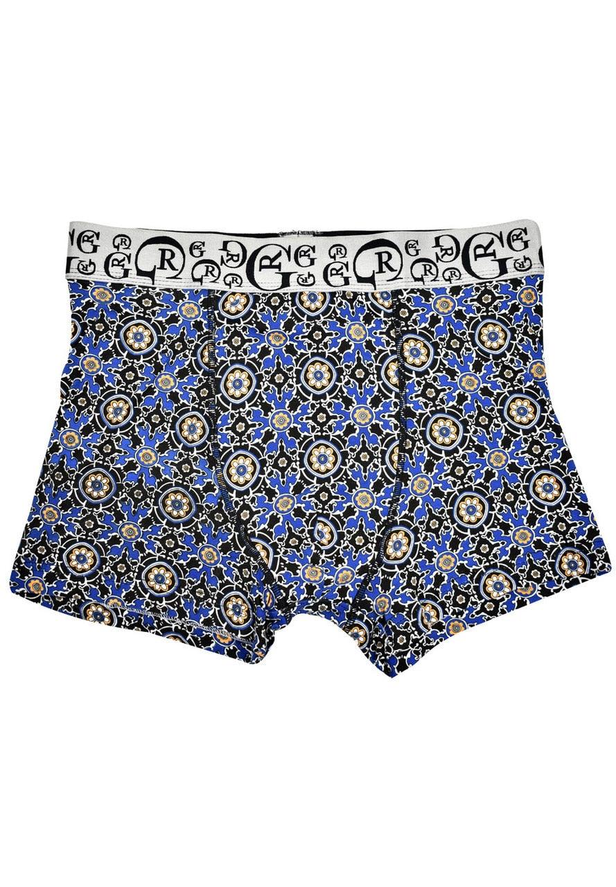 Colorfast blended cotton won't shrink or fade. Super soft peached cotton. Signature RG logo waistband.