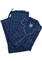 ZM108190-407 Majestic Navy Window Pane Pajama - Marcello Sport