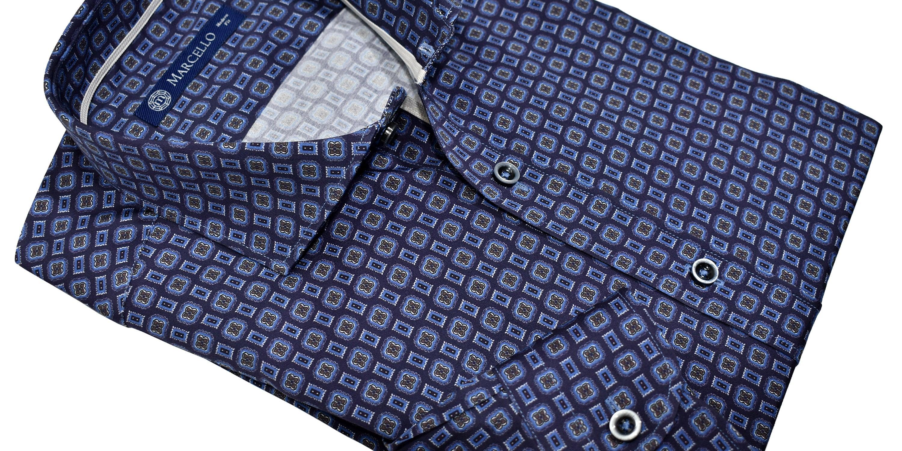 Long Sleeve Trim & Modern Fit Marcello Sport Long Sleeve Trim & Modern Fit Marcello Sport