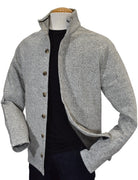 Marcello abstract ivory/tan button front cardigan