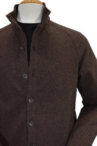 Marcello abstract coffee/rust button front cardigan.