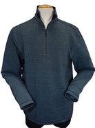 Marcello classic quarter zip in an elegant fine dot pattern