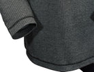 Marcello quarter zip, neat charcoal pattern.