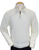 Marcello ivory quarter zip pullover.