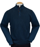 Marcello emerald button mock pullover.