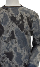Marcello Earth tones abstract pullover sweater.
