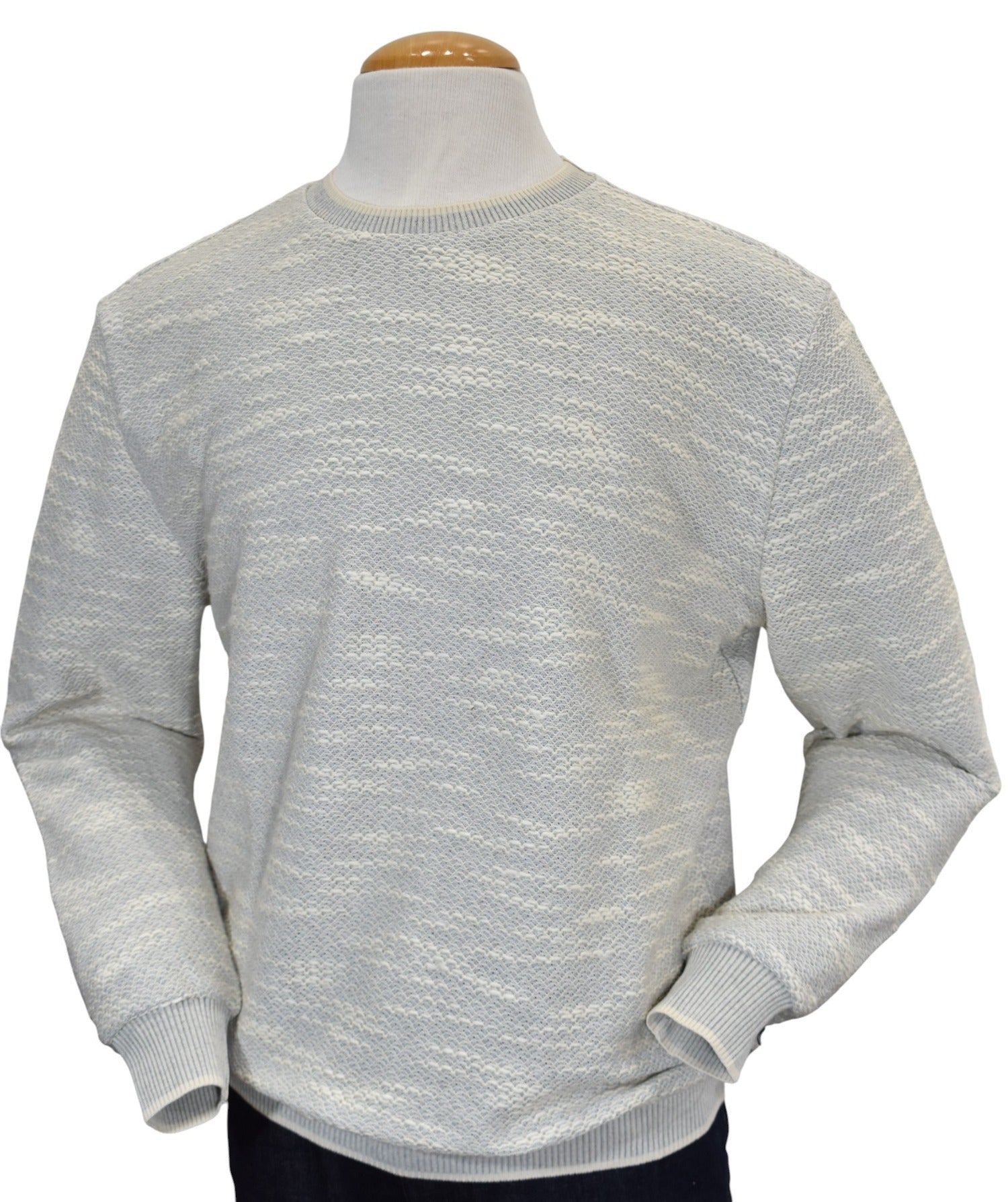 Marcello tan crew neck pullover sweater.