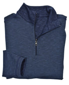 Get the best of both worlds with a Marcello Navy Reversible Quarter Zip. Featuring a classic navy finish on one side and stylish indigo accents on the other, this versatile quarter zip offers two looks in one. Complete with welted fashion seams and a tubular finish, it's the perfect addition to your wardrobe.