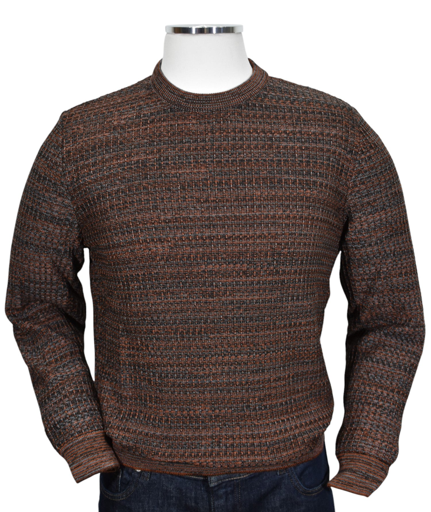 Experience timeless sophistication with our Marcello Rustic Torin pullover sweater.