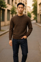 Experience timeless sophistication with our Marcello Rustic Torin pullover sweater.