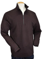 Experience the luxurious blend of soft cotton and viscose in our Marcello Monaco Wine Diamond Quarter Zip. 