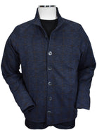 Experience ultimate comfort and style with the Marcello Garda Indigo Plaid Cardigan.