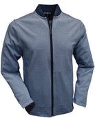 Marcello navy print zip cardigan.