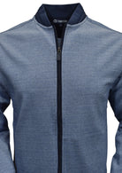 Marcello navy print zip cardigan.
