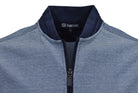 Marcello navy print zip cardigan.